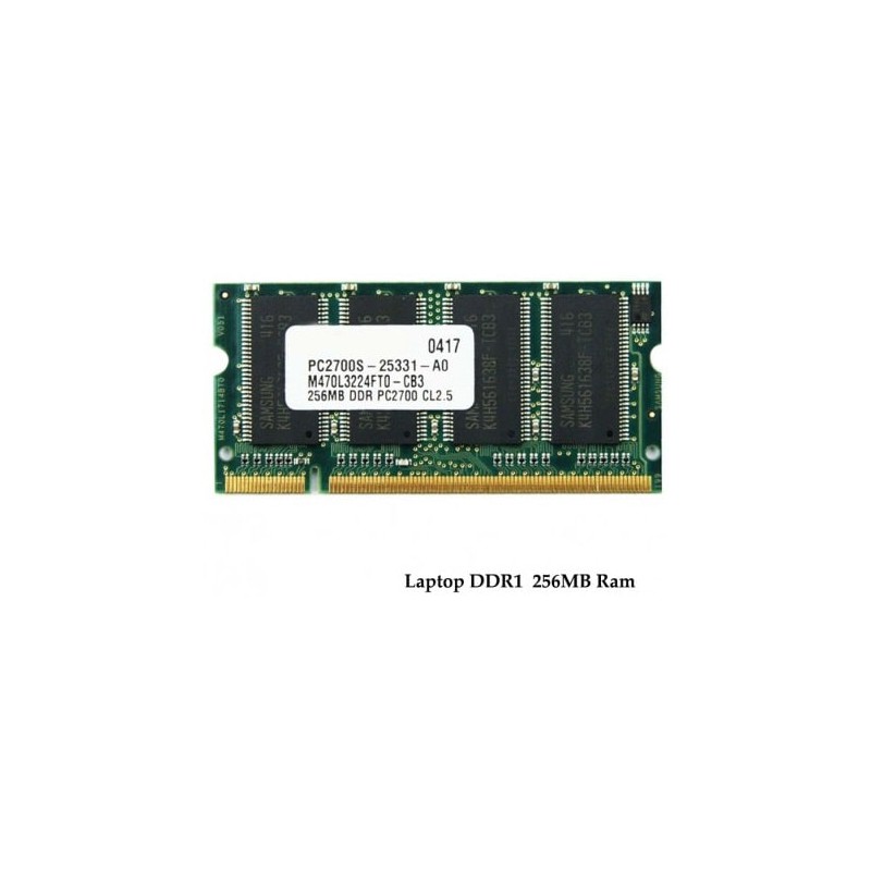 قیمت خرید فروش رم لپ تاپ 256 مگابایت کارکرده Laptop Ram 256MB DDR1
